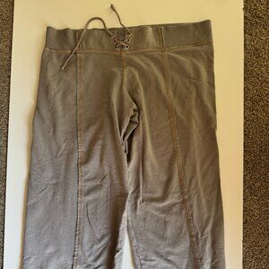 Vintage Low-Rise Hard Tail Capri Sweatpants Corset Drawstring Waist Size Large